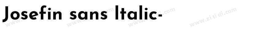 Josefin sans ltalic字体转换